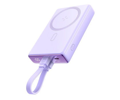 Powerbank JoyRoom Powerbank magnetyczny 10000mAh 20W z podstawką fioletowy 6941237112552